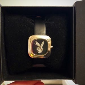Playboy ladies watch. Little bunny is all rhinestones. Over a decade old.